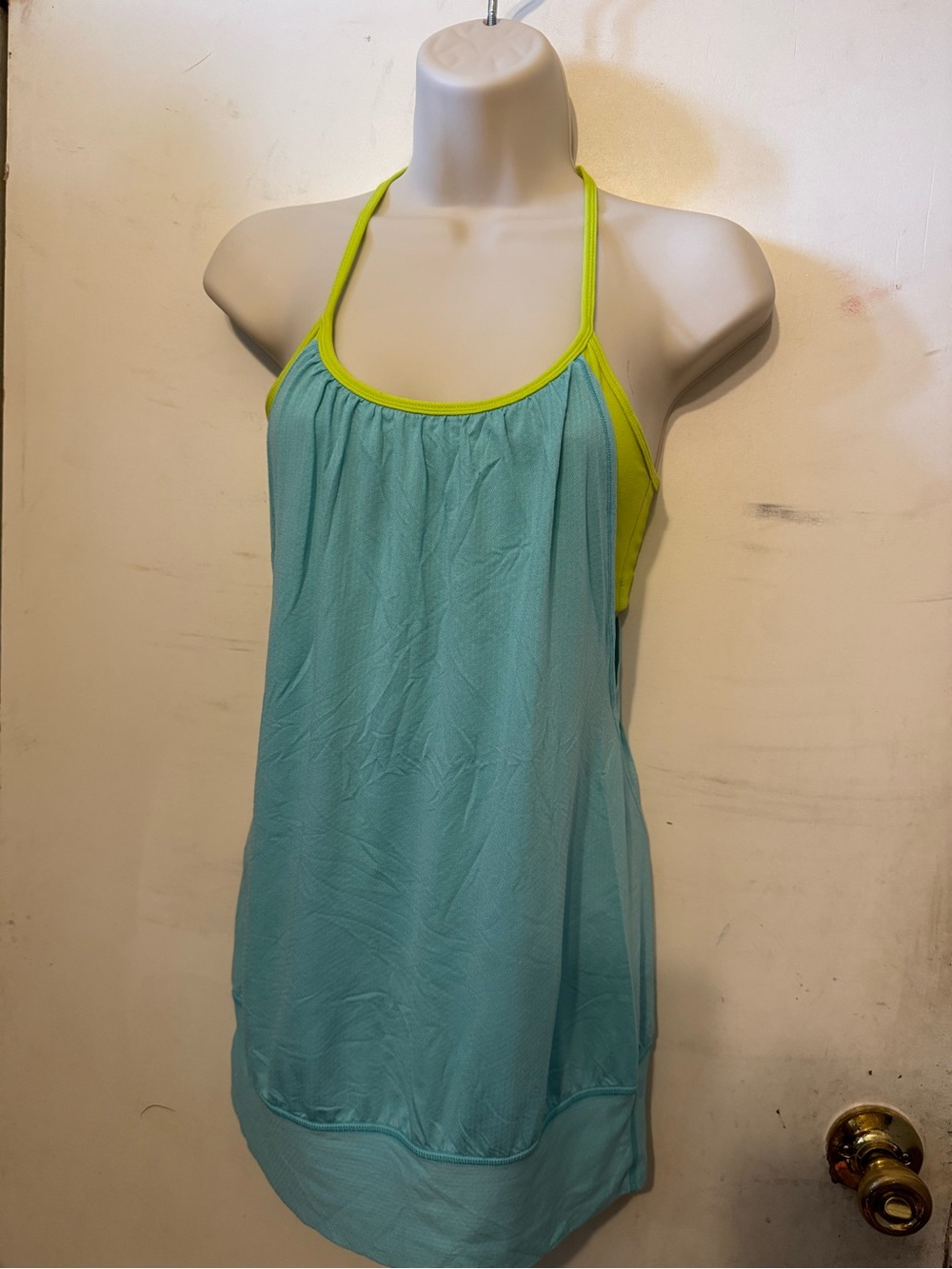 lululemon athletica Lime Green Open-Knit Crew Top